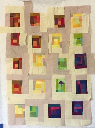 Rainbow Blocks in Process - Cindy Grisdela