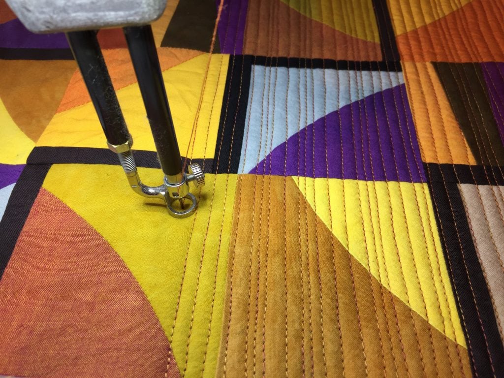 Autumn Maze Stitching Detail - Cindy Grisdela