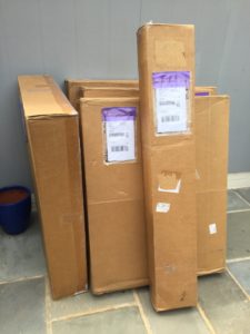 Display boxes ready to ship  - Cindy Grisdela