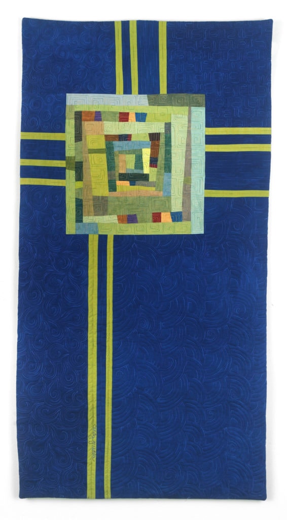Blue Totem Art Quilt - Cindy Grisdela
