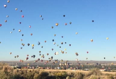Balloons in the sky at Albuquerque Balloon Fiesta - Cindy Grisdela
