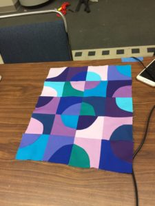Student Curved Piecing Class at Houston - CIndy Grisdela