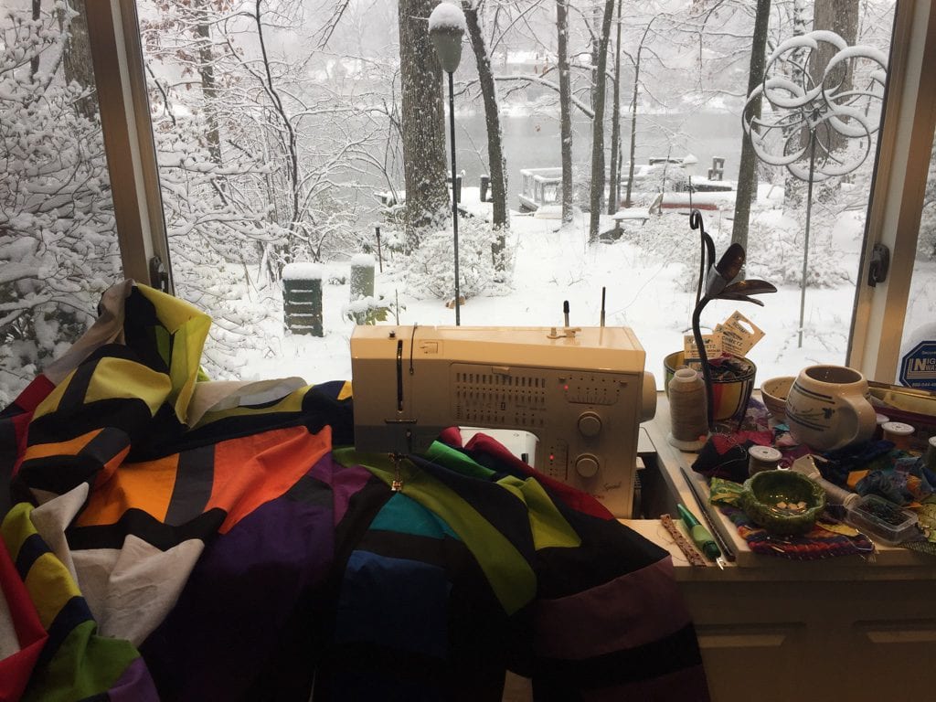 Studio View in the snow - Cindy Grisdela