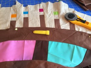 Seam construction of Confetti Art Quilt - Cindy Grisdela