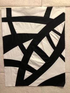 Black and White Study for Aquarius art quilt - Cindy Grisdela