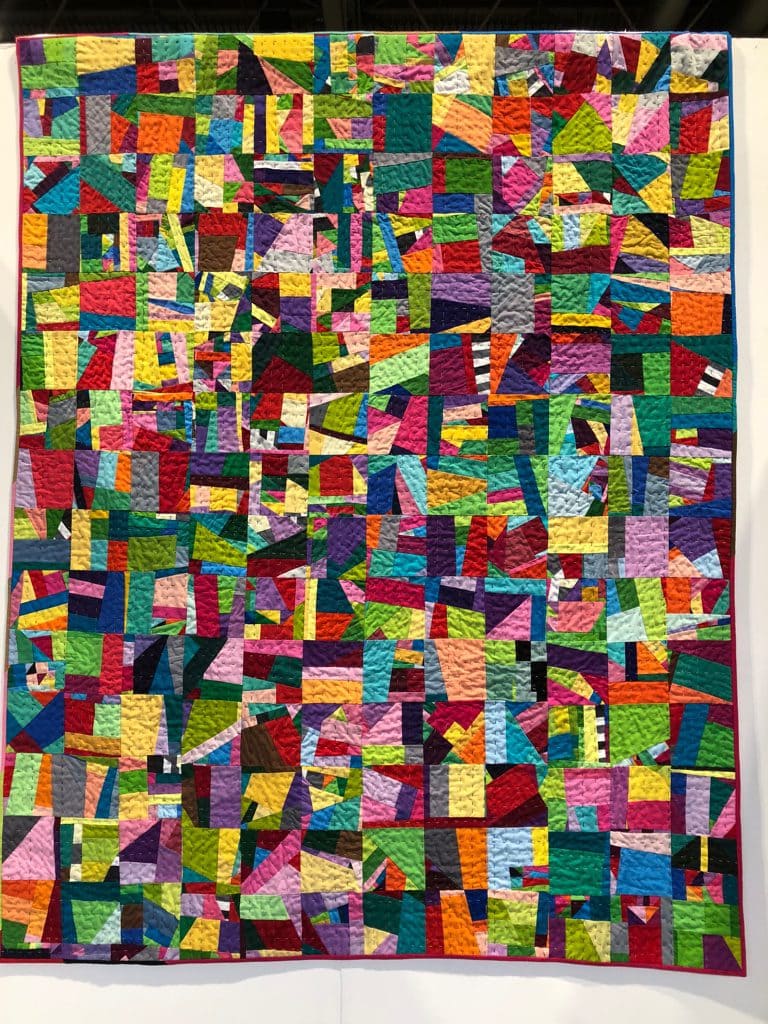 Solid Crumb Blocks Quilt by Chris English FOQ 2018 - Cindy Grisdela