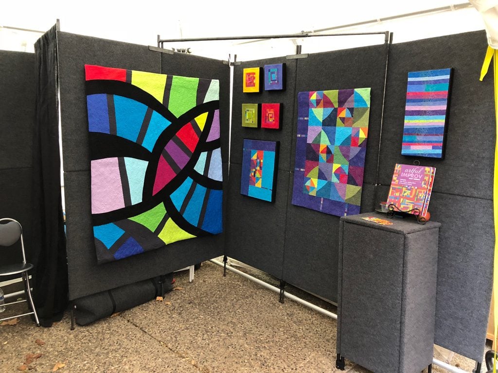 Cindy Grisdela Booth at Rittenhouse Square Fine Craft Fair 2018