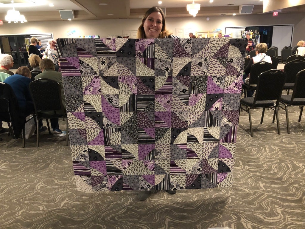 Student quilt from QAL 2019 - Cindy Grisdela