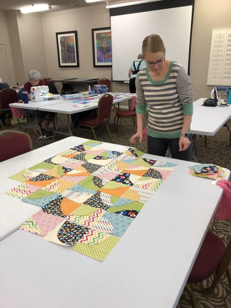 Student quilt from QAL 2019 - Cindy Grisdela