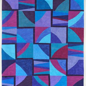 Blues Maze Art Quilt - Cindy Grisdela